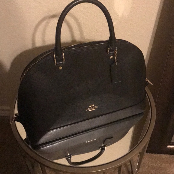 Authentic COACH Handbag- Black/ Gold - Picture 3 of 3